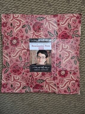 Moda Pink And Red Floral Rouenneries Trois Fabric Layer Cake By French General